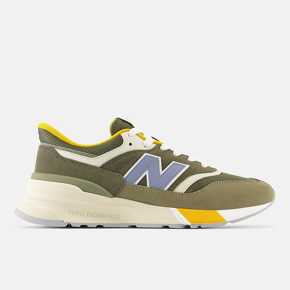 New Balance 997R Shoes Covert Green with Dark Moss